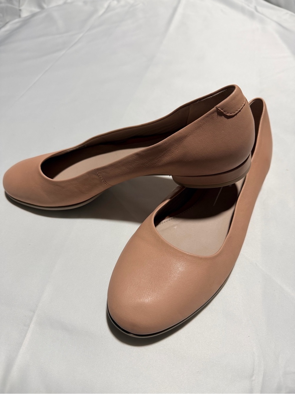 ECCO Anine Leather Ballerina - Blush Pink - Picture 3 of 9